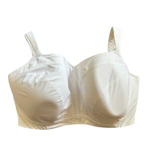 Panache Women's High Impact Underwire Sports Bra Sz 38H White Moisture Wicking